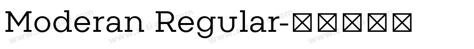 Moderan Regular字体转换